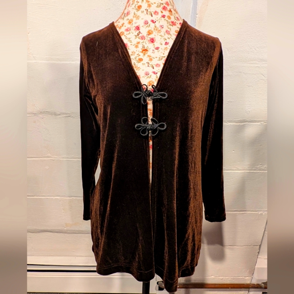 Vintage LOGO Velvet Cardigan